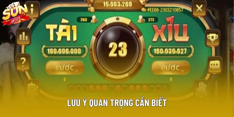 Lưu ý quan trọng cần biết Lưu ý quan trọng cần biết